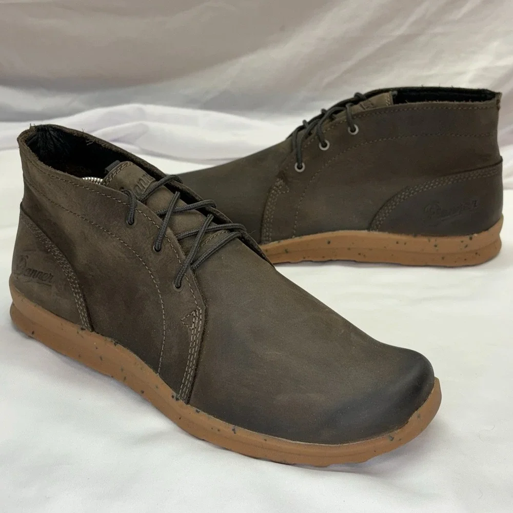 Danner Forest Chukka Bracken Leather‎ Boots Men's 9.5 D Brown Rubber Sole